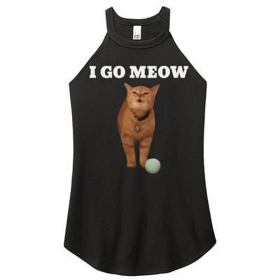 I Go Meow Cat Meme Women's Perfect Tri Rocker Tank