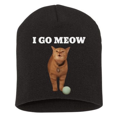 I Go Meow Cat Meme Short Acrylic Beanie