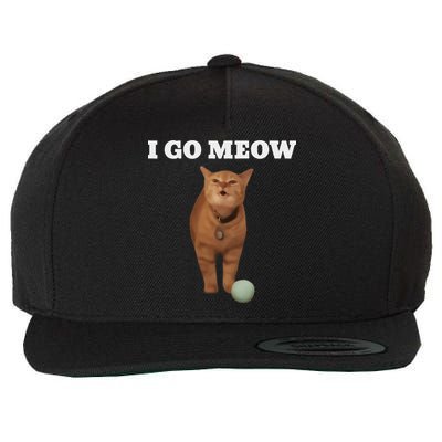 I Go Meow Cat Meme Wool Snapback Cap