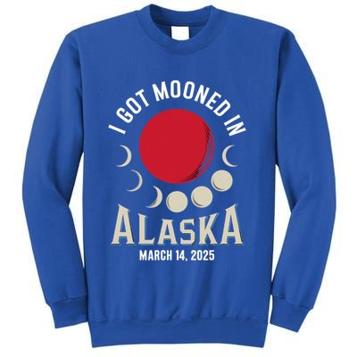 I Got Mooned In Alaska March 2025 Lunar Eclipse Blood Moon Gift Sweatshirt