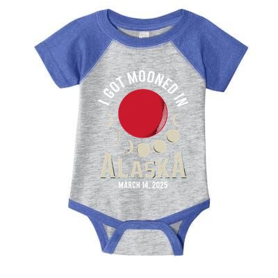 I Got Mooned In Alaska March 2025 Lunar Eclipse Blood Moon Gift Infant Baby Jersey Bodysuit