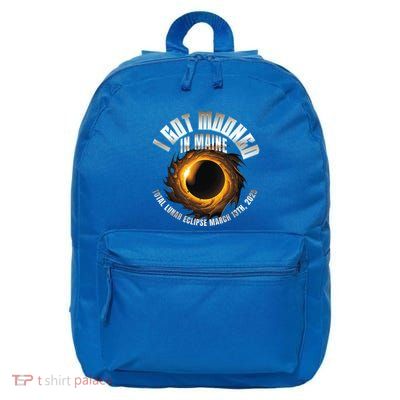 I Got Mooned In Maine Blood Moon March 2025 Lunar Eclipse Gift 16 in Basic Backpack