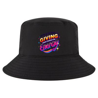 Its Giving Main Character Energy Viral Tiktok Phrase Motivational Self Empower Cool Comfort Performance Bucket Hat
