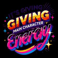 Its Giving Main Character Energy Viral Tiktok Phrase Motivational Self Empower Cooling Performance Crew T-Shirt
