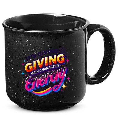 Its Giving Main Character Energy Viral Tiktok Phrase Motivational Self Empower 15oz Campfire Ceramic Mug
