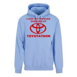 I Got My Nipples Pierced At Toyotathon Unisex Surf Hoodie