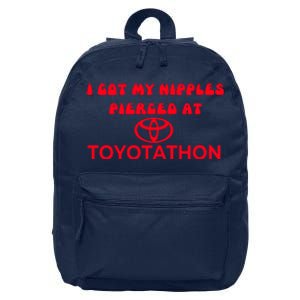 I Got My Nipples Pierced At Toyotathon 16 in Basic Backpack