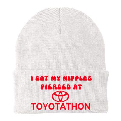 I Got My Nipples Pierced At Toyotathon Knit Cap Winter Beanie