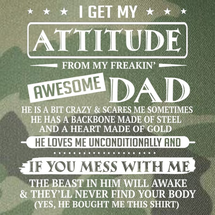 I Get My Attitude From My Freaking Awesome Dad Father's Day Legacy Tie Dye Trucker Hat