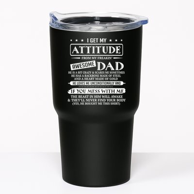 I Get My Attitude From My Freaking Awesome Dad Father's Day Tumbler