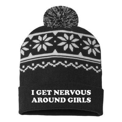 I Get Nervous Around USA-Made Snowflake Beanie