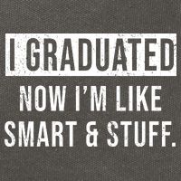 I Graduated Now I'm Like Smart And Stuff Cotton Canvas Backpack