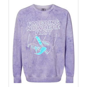 Im Going Nowhere Fast Colorblast Crewneck Sweatshirt