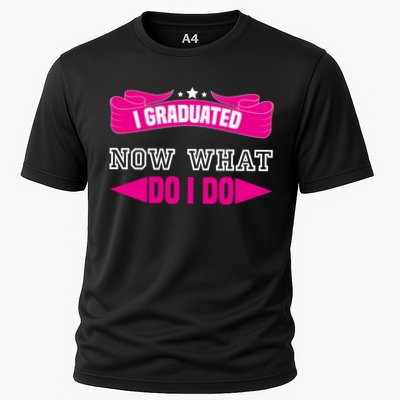 I GRADUATED NOW WHAT EDUCATION T Performance Shirt