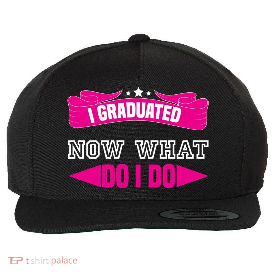 I GRADUATED NOW WHAT EDUCATION T Wool Snapback Cap