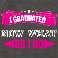 I GRADUATED NOW WHAT EDUCATION T Vector Backpack