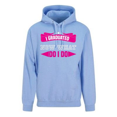 I GRADUATED NOW WHAT EDUCATION T Unisex Surf Hoodie