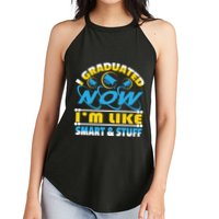 I Graduated Now Im Like Smart And Stuff Women's Perfect Tri Rocker Tank