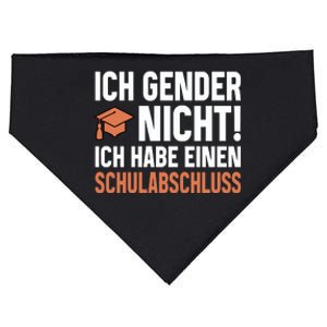 Ich Gender Nicht Ich Habe Einen Schulabschluss USA-Made Doggie Bandana