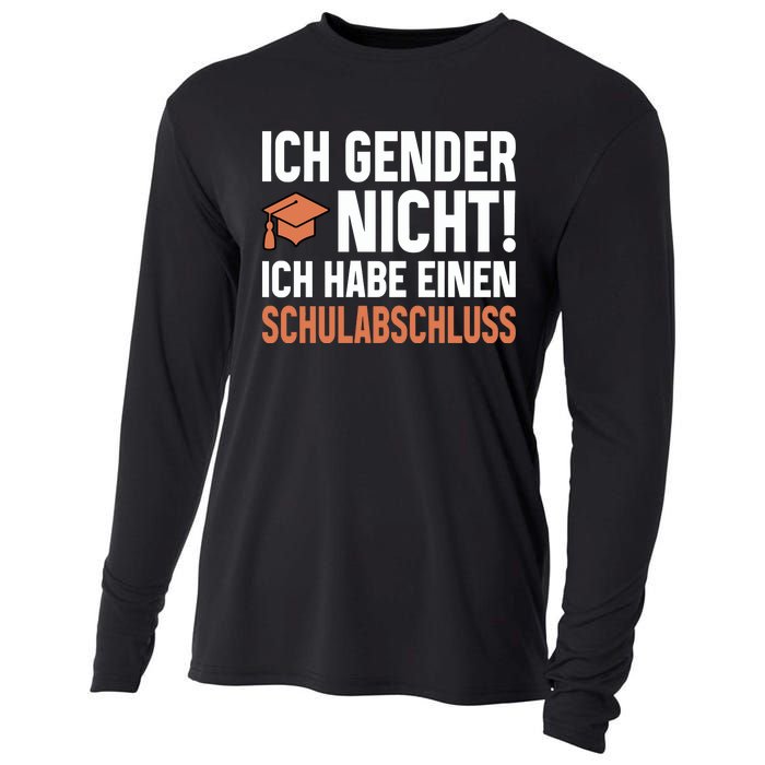 Ich Gender Nicht Ich Habe Einen Schulabschluss Cooling Performance Long Sleeve Crew