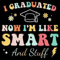 I Graduated Now Im Like Smart And Stuff Graduation Drawstring Bag