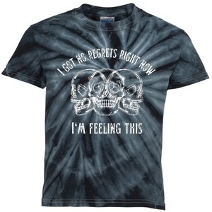 I Got No Regrets Right Now Im Feeling This Pop Punk Kids Tie-Dye T-Shirt