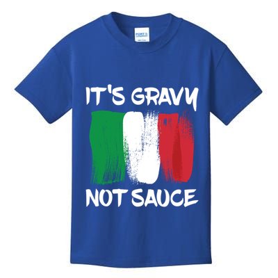 Its Gravy Not Sauce Ll Italian Food Lovers Great Gift Kids T-Shirt