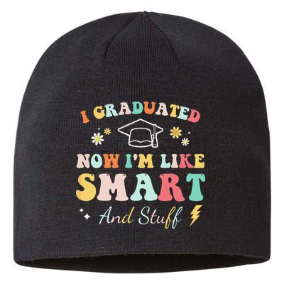 I graduated now I'm like smart and stuff Graduation Sustainable Beanie