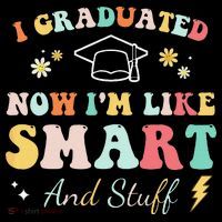 I graduated now I'm like smart and stuff Graduation Visor