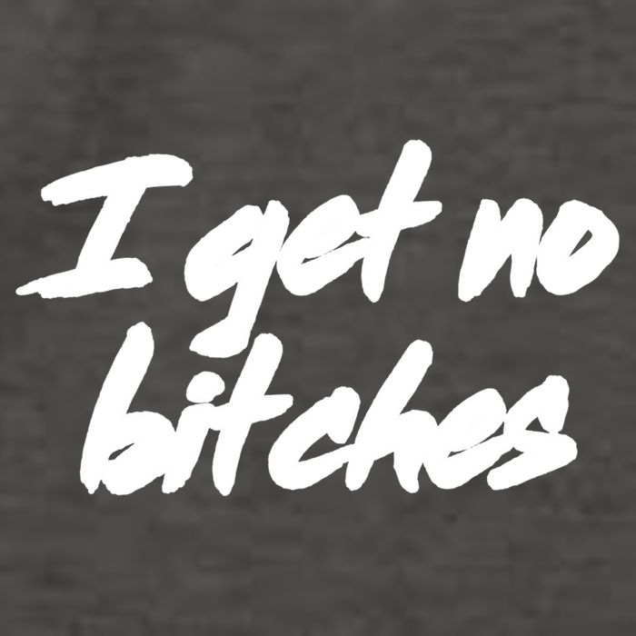 I Get No Bitches Funny Ironic Meme Trendy Quote Gift Vector Backpack