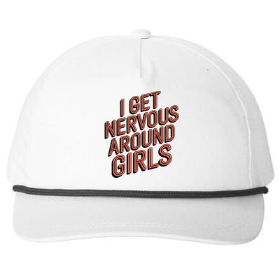 I Get Nervous Around Snapback Five-Panel Rope Hat