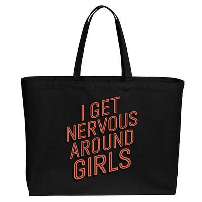 I Get Nervous Around Cotton Canvas Jumbo Tote