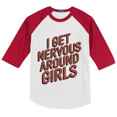 I Get Nervous Around Kids Colorblock Raglan Jersey