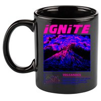 Ignite Volcano Illustration 11oz C Handle Ceramic Mug
