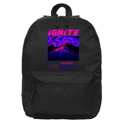 Ignite Volcano Illustration 16 in Basic Backpack