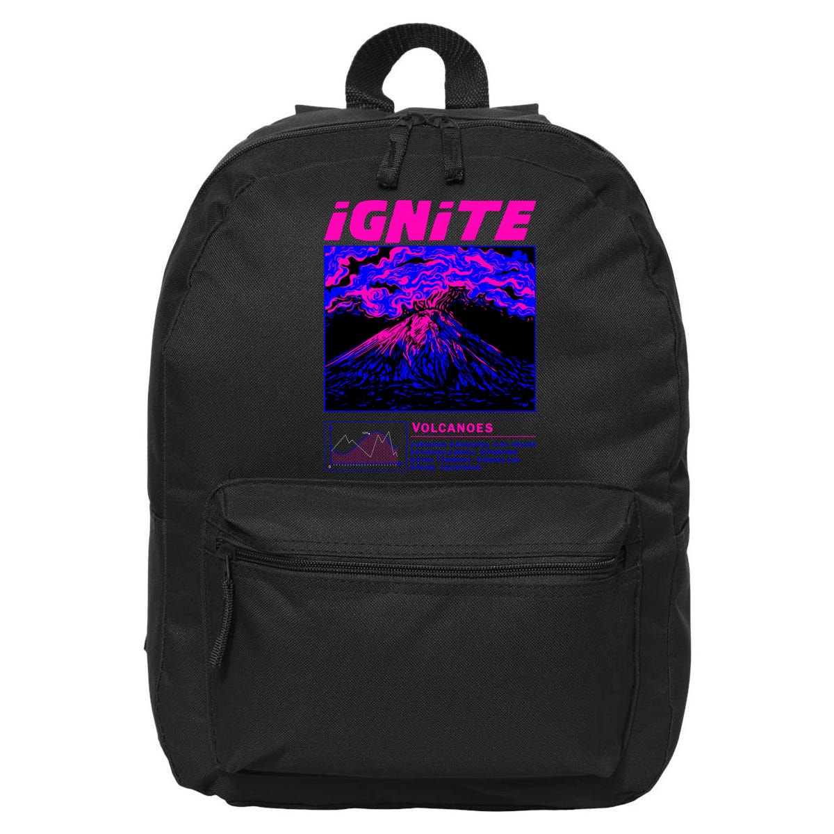 Ignite Volcano Illustration 16 in Basic Backpack