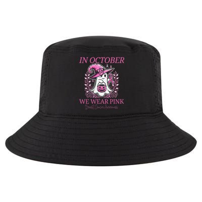 In Ghost October Breast Cancer Awareness Halloween Cool Comfort Performance Bucket Hat