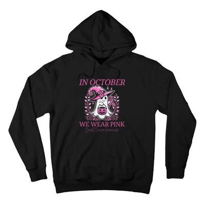 In Ghost October Breast Cancer Awareness Halloween Hoodie