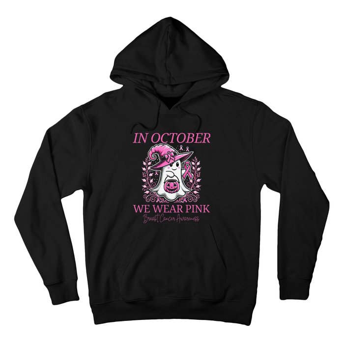 In Ghost October Breast Cancer Awareness Halloween Hoodie