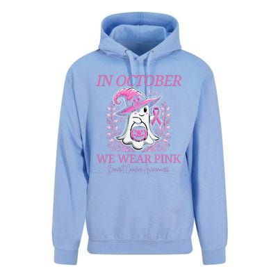 In Ghost October Breast Cancer Awareness Halloween Unisex Surf Hoodie