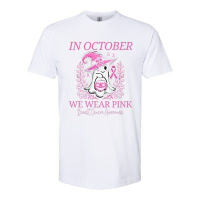 In Ghost October Breast Cancer Awareness Halloween Softstyle CVC T-Shirt