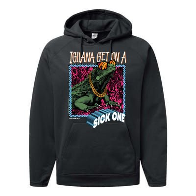 Iguana Get On A Sick One Performance Fleece Hoodie