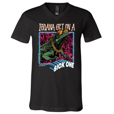 Iguana Get On A Sick One V-Neck T-Shirt