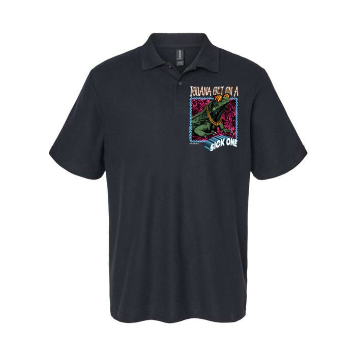 Iguana Get On A Sick One Softstyle Adult Sport Polo