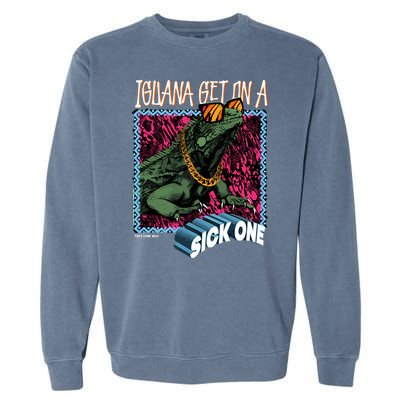 Iguana Get On A Sick One Garment-Dyed Sweatshirt