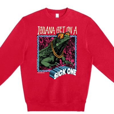 Iguana Get On A Sick One Premium Crewneck Sweatshirt