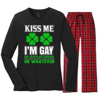 I'm Gay Or Irish Or Whatever Women's Long Sleeve Flannel Pajama Set 