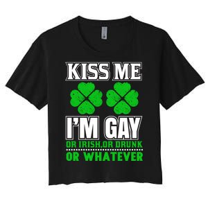 I'm Gay Or Irish Or Whatever Women's Crop Top Tee