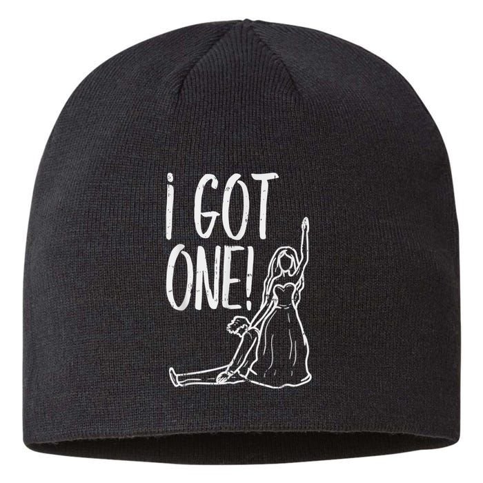 I Got One Funny Bride Bachelorette Wedding Just Married Sustainable Beanie