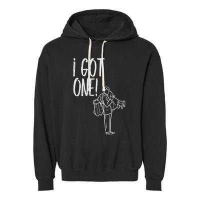 I Got One Groom Carrying Bride Bachelors Party Gift Garment-Dyed Fleece Hoodie